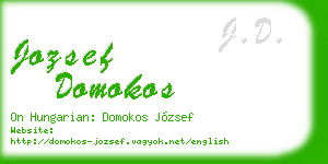 jozsef domokos business card